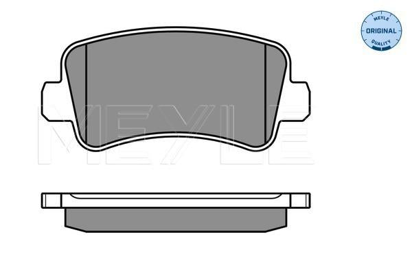 MEYLE Original Brake Pad Set Rear 025 251 1218/W