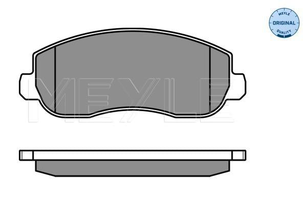 MEYLE Original Brake Pad Set Front 025 251 4718/W