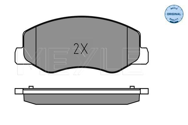 MEYLE Original Brake Pad Set Rear 025 251 7218/W