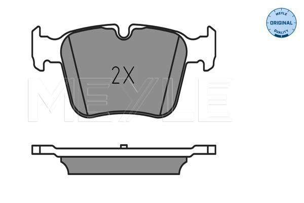 MEYLE Original Brake Pad Set Rear 025 253 5416
