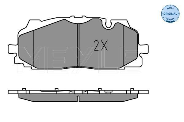 MEYLE Original Brake Pad Set Front 025 258 6117
