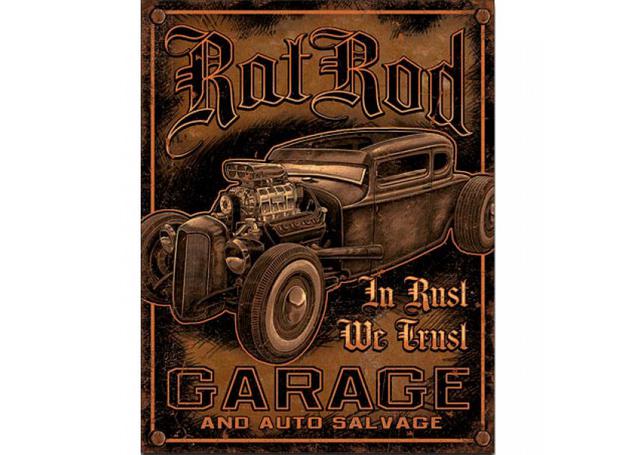 Rat Rod Garage Metal Sign (32x41cm) MSI1895