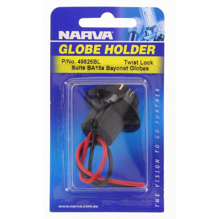 Narva Bayonet Globe Holder 49826BL