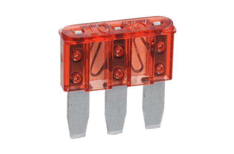Narva 3 Blade Fuse Micro 10A Red (5Pk) 51210BL