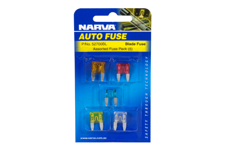 Narva Blade Fuses Mini Assorted 52700BL