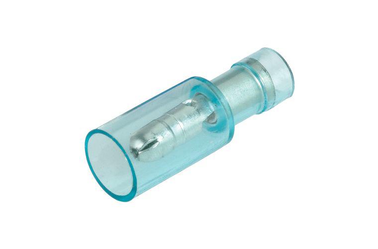 Narva Terminal Male Bullet Blue 4mm (100Pk) 56149