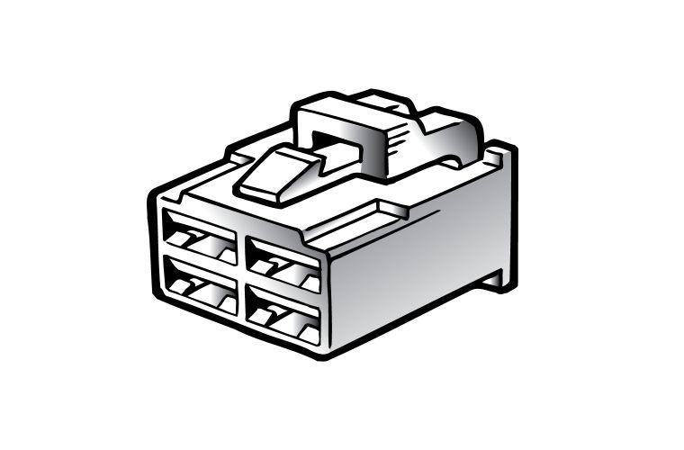 Narva Quick Connect Housing Male 4 Pole (10Pk) 56254