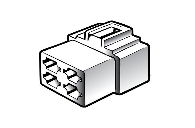 Narva Quick Connect Housing Female 4 Pole (10Pk) 56264