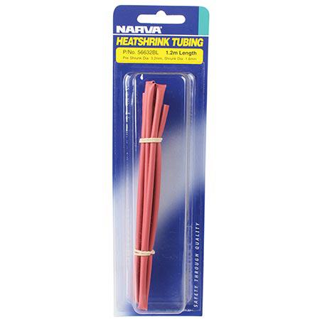 Narva Heatshrink 9.5mm x 1.2m Red 56638BL