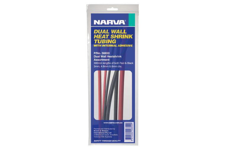 Narva Heatshrink Assortment Dual Wall 3-6mm (12Pk) 56650
