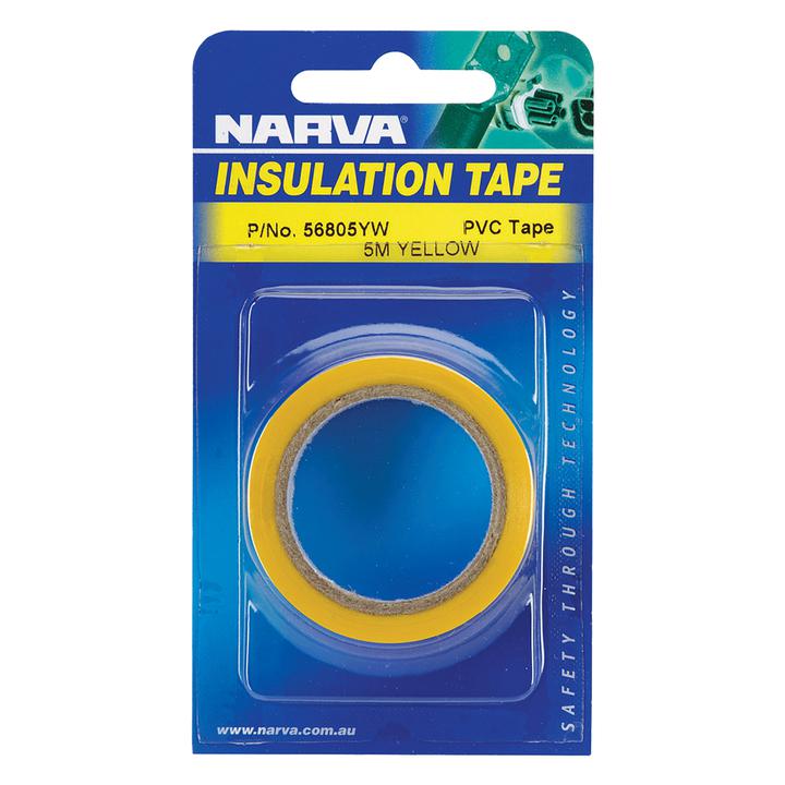 Narva PVC Insulation Tape 19mm x 5m Yellow 56805YW