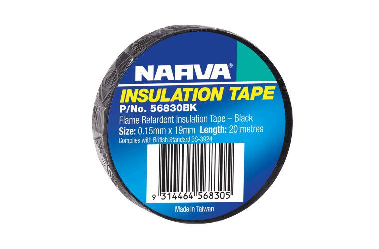 Narva PVC Insulation Tape 19mm x 20m Black 56830BK