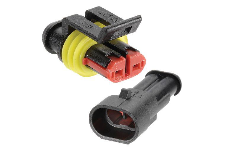 Narva 2 Way Waterproof AMP Connector Housing Kit 57521BL