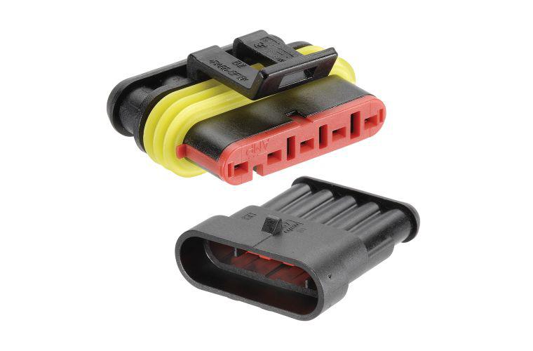 Narva 5 Way Waterproof AMP Connector Housing Kit 57521BL