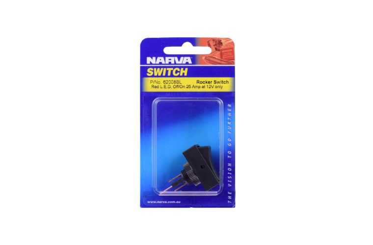 Narva Switch Rocker Illuminated On Off Red 62008BL