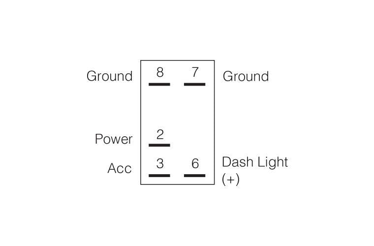 Narva Switch Momentary Rocker Illuminated 12V 20A Red 63129BL