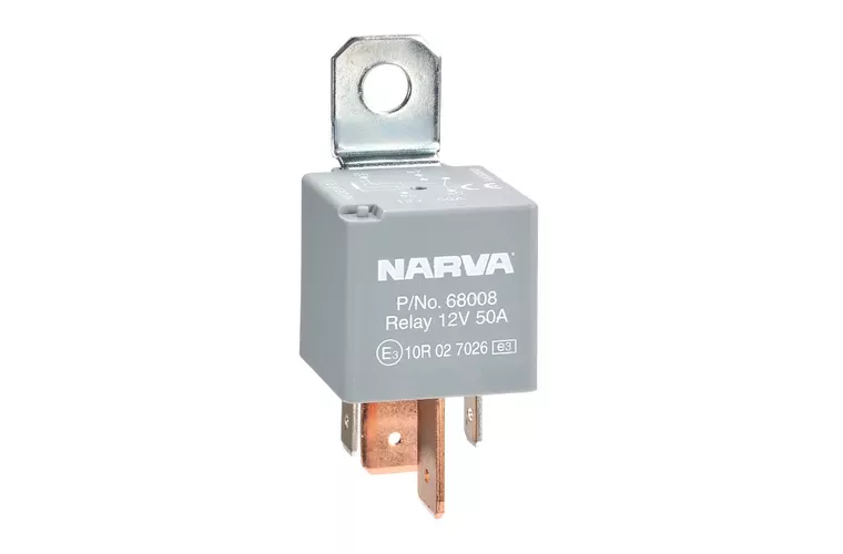 Narva Relay Normally Open With Resistor 12V 4 Pin 50A 68008BL