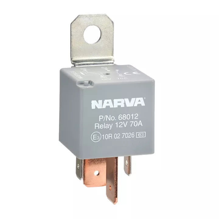 Narva Relay Normally Open With Resistor 12V 4 Pin 70A 68012
