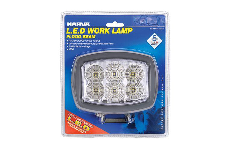 Narva LED Work Lamp Flood Beam 6000 Lumens 72457