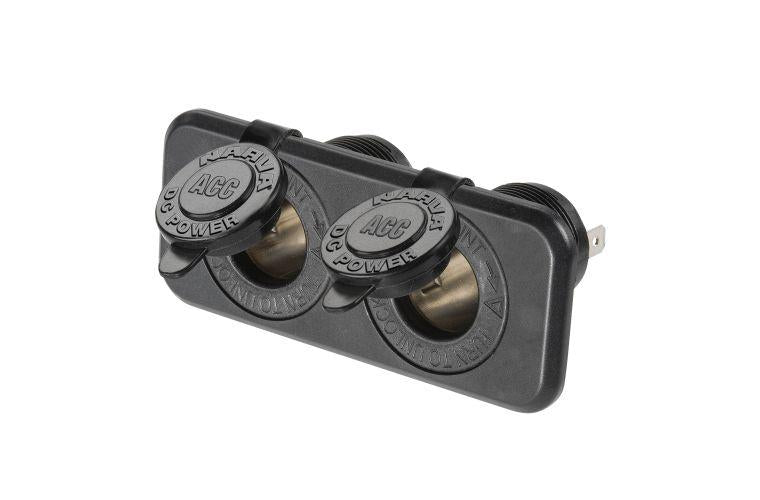 Narva Socket Twin Cigarette Lighter 81027BL