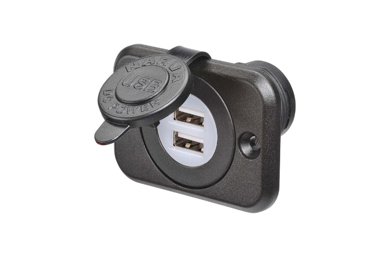 Narva LED Dual USB Socket Light and Cover Blister Pack 81102BL