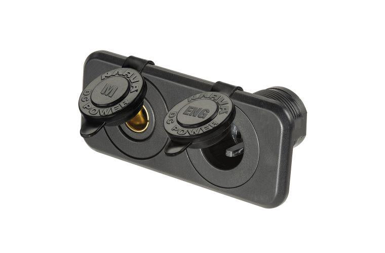 Narva Twin Flush Mount Socket Merit/Engel 81142BL