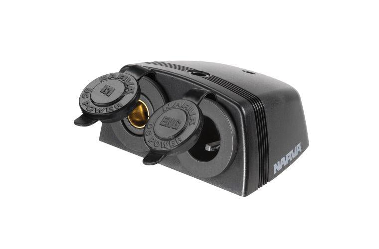 Narva HD Twin Surface Mount Socket Merit/Engel 81166BL