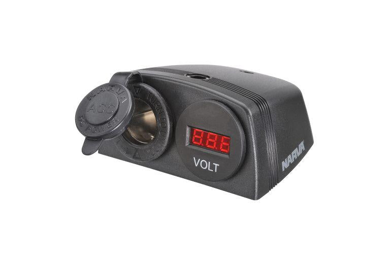 Narva HD Surface Mount Accessory/Volt Meter 81169BL