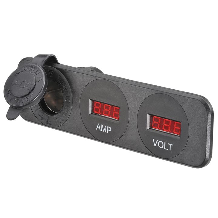 Narva HD Surface Mount Accessory/Amp Meter/Volt Meter 81185BL
