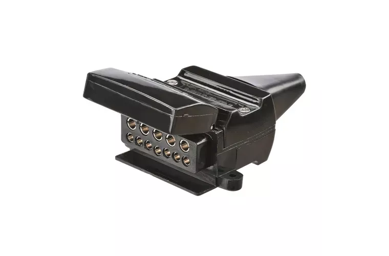 Narva 12 Pin Trailer Plug Flat Plastic 82074BL