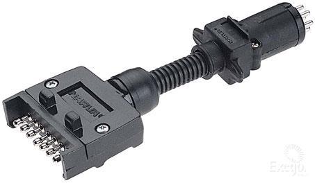 Narva Trailer Adapter 7 Flat (Car) to 7 Small Round (Trailer) 82225/20