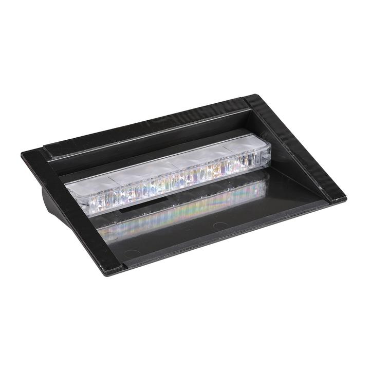 Narva Slimline LED Warning Light with Shroud Amber 12-24V 6 x 1W 85211A-S
