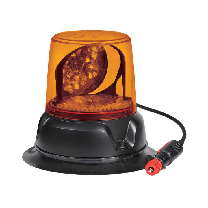 Narva LED Aeromax 12/24V Rotating Beacon Magnetic Base Amber 85472A