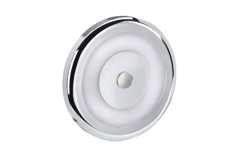 Narva Interior Lamp Chrome Bezel 10-30V Warm White w/ Touch On/Dim/Off Switch 87474