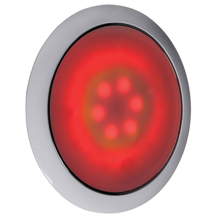 Narva Saturn Dual Colour Interior Lamp with Touch Switch Round White/Red 130mm 12V 5700K 87503WRBL