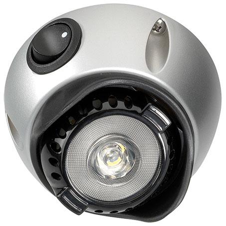 Narva LED Interior Swivel Lamp with Off/On Switch Silver Satin 10-30V 87654SBL
