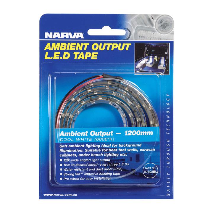 Narva LED Tape with Ambient Output Cool White 600mm 12V 6000K 87801BL