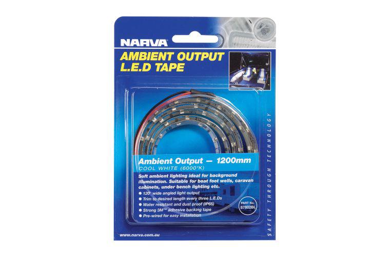 Narva LED Tape Light Cool White 12V 1.2m 87802BL