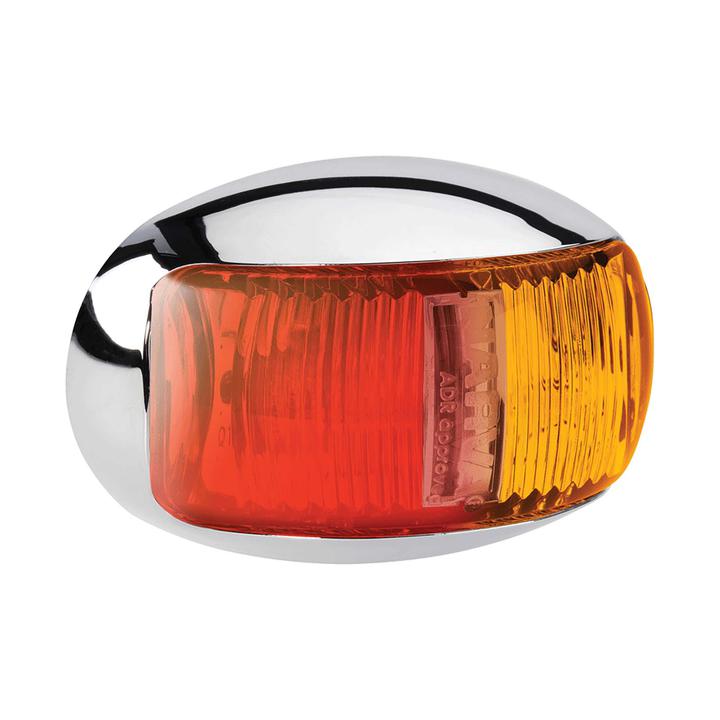Narva Model 16 LED Side Marker Lamp Red/Amber 76mm x 50mm 9-33V 91605C