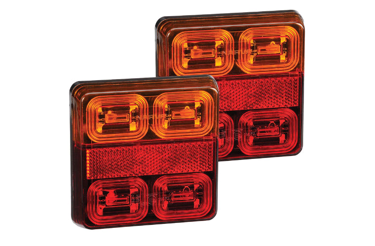 Narva LED Model 35 Lamp Square 12V Blister Twin Pack 93530BL2