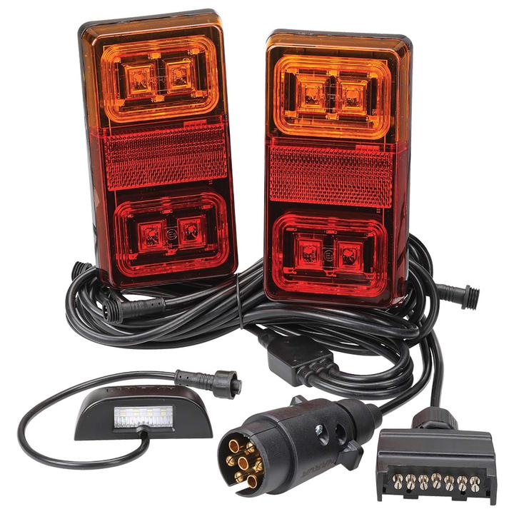 Narva LED Plug and Play Trailer Lamp Kit Rectangular 12V 93560BL2