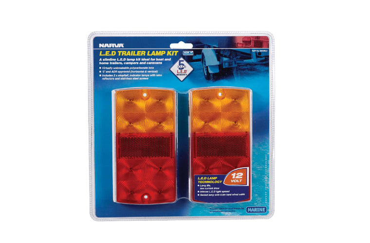 Narva LED Stop/Tail Lamp Slimline Pair 93630BL2