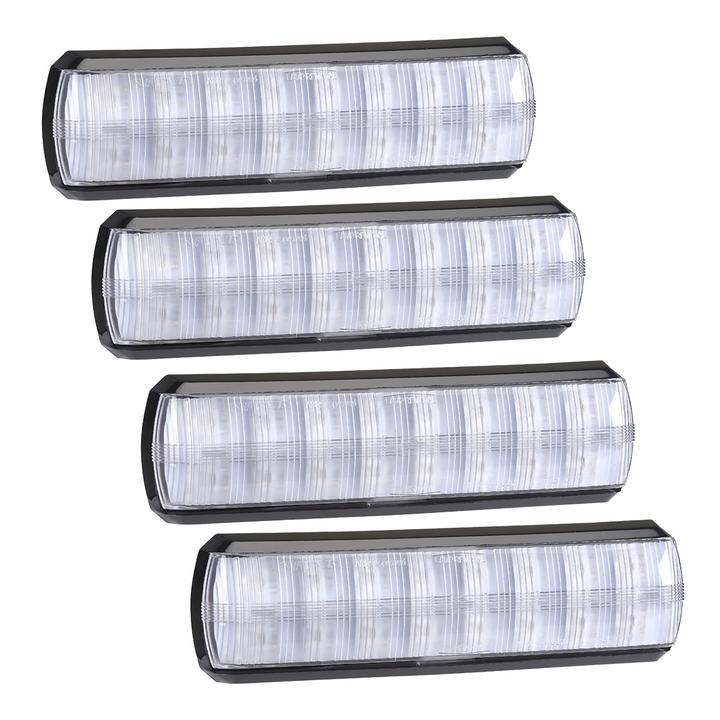 Narva LED Slimline Rear Stop/Tail/Indicator Lamp Red/Amber 10-30V (4Pk) 93810/4