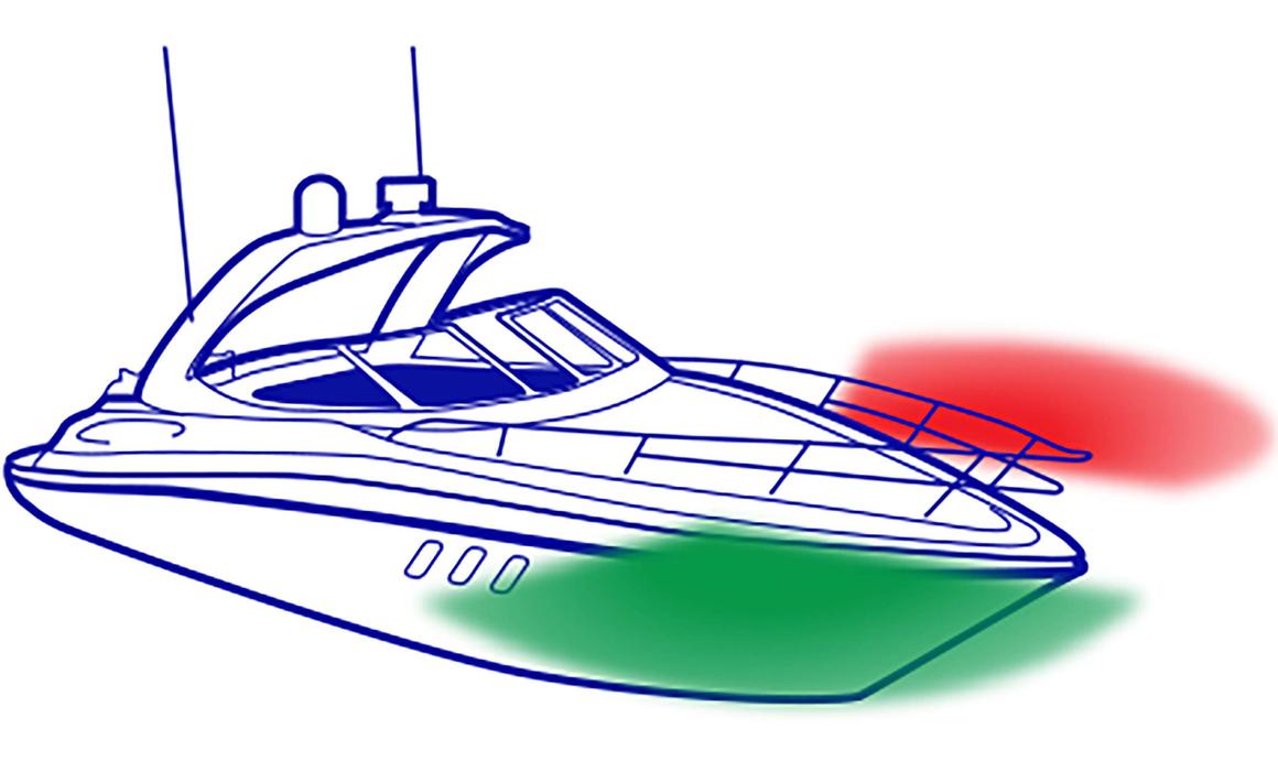 Narva 1 Nautical Mile LED Port & Starboard Lamps with Black Housing and Clear Lenses 9-33V 99016BL