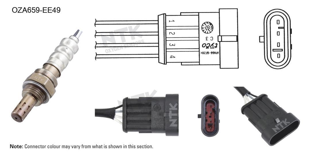 NTK Oxygen Lambda Sensor OZA659-EE49