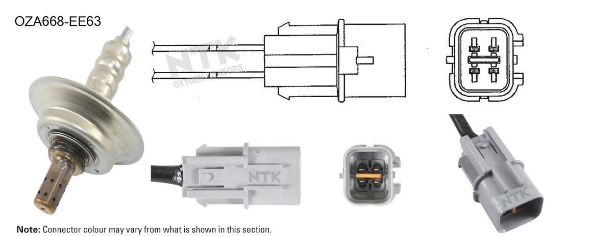 NTK Oxygen Lambda Sensor OZA668-EE63