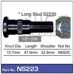 NICE Wheel Stud & Nut 1/2"" 47.5mm NS223