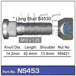NICE Wheel Stud & Nut M12x1.25 42.4mm NS453