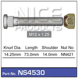 NICE Wheel Stud & Nut M12x1.25 73mm NS4530