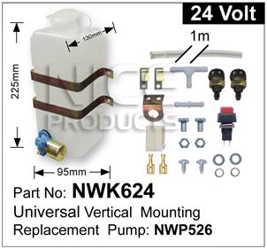 NICE Windscreen Washer Pump Kit NWK624
